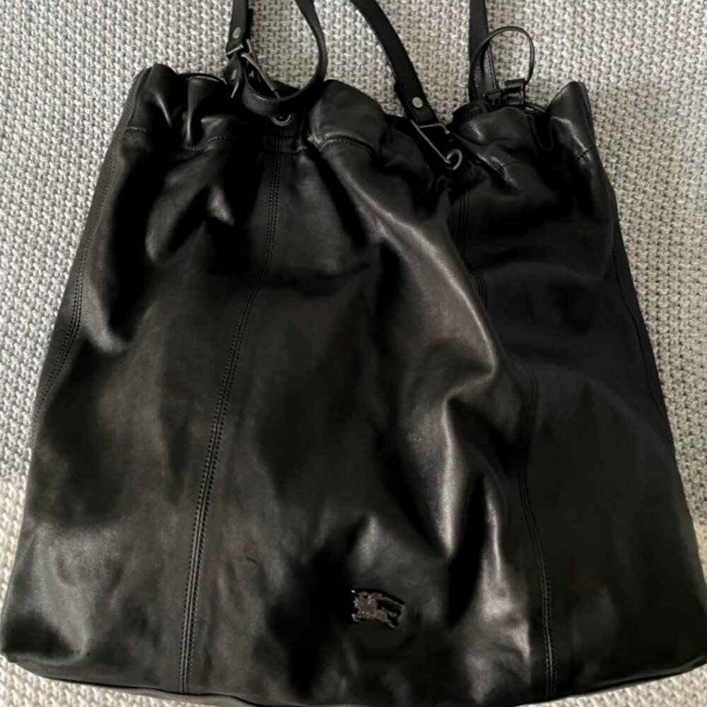 BURBERRY Slouchy Leather Large Bag
